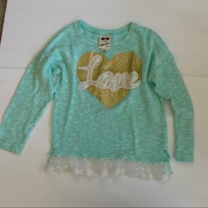 Belle Du Jour Girls Sweater Top Large